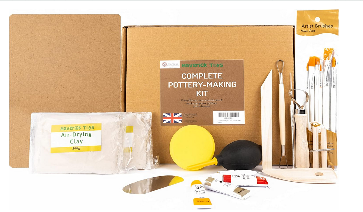 The Ultimate Pottery Making Kit - Perfect Gift For Arts and Crafts Fans!